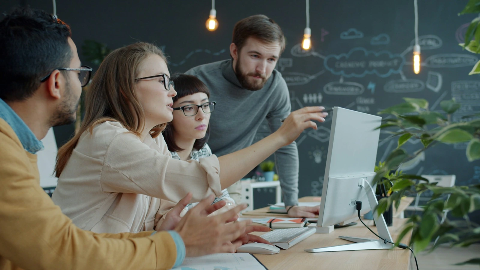 Business team evaluating an AI automation workflow